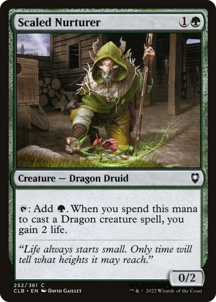 Scaled Nurturer from Commander Legends: Battle for Baldur's Gate - Magic: The Gathering