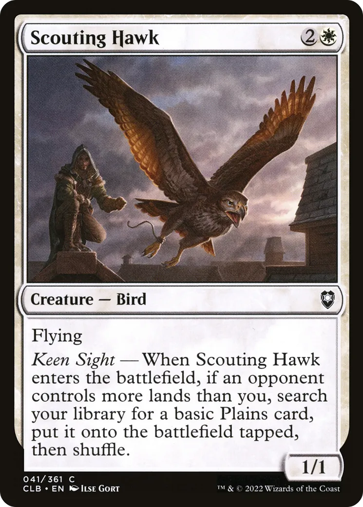 Faucon éclaireur — Commander Legends: Battle for Baldur's Gate — Magic: The Gathering