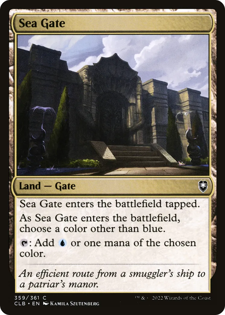 Sea Gate — Commander Legends: Battle for Baldur's Gate — Magic: The Gathering