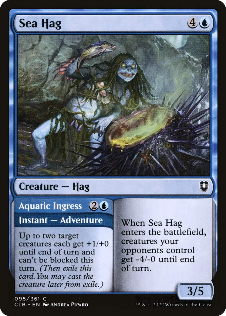 Sea Hag // Aquatic Ingress — Commander Legends: Battle for Baldur's Gate — Magic: The Gathering