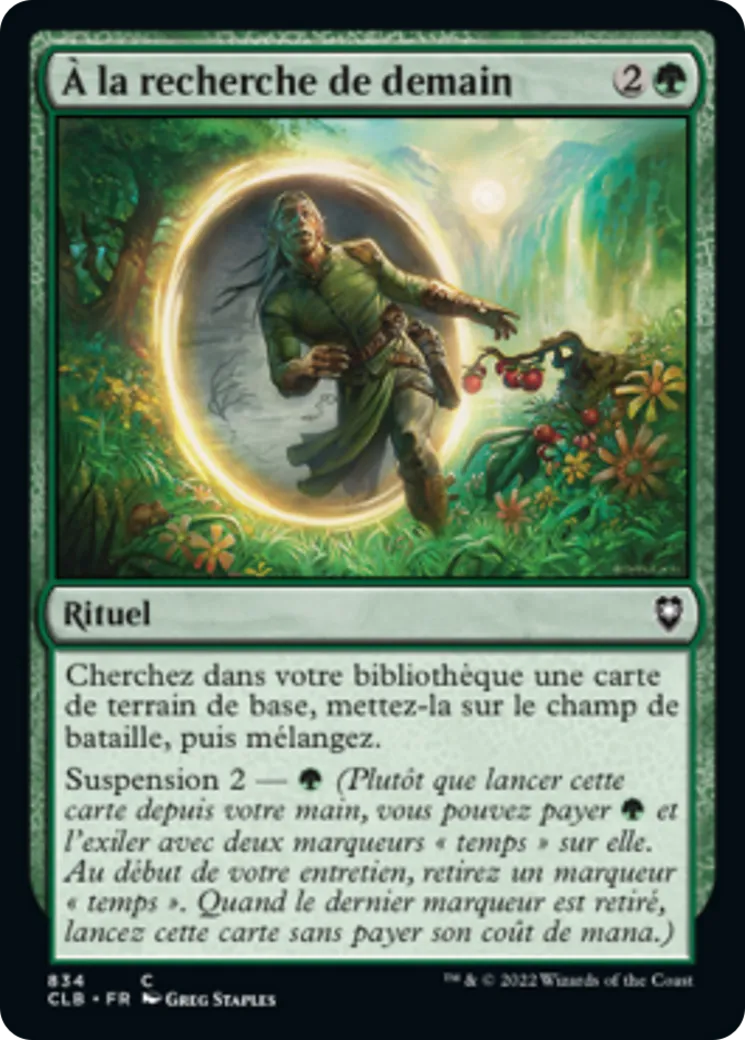 À la recherche de demain — Commander Legends: Battle for Baldur's Gate — Magic: The Gathering