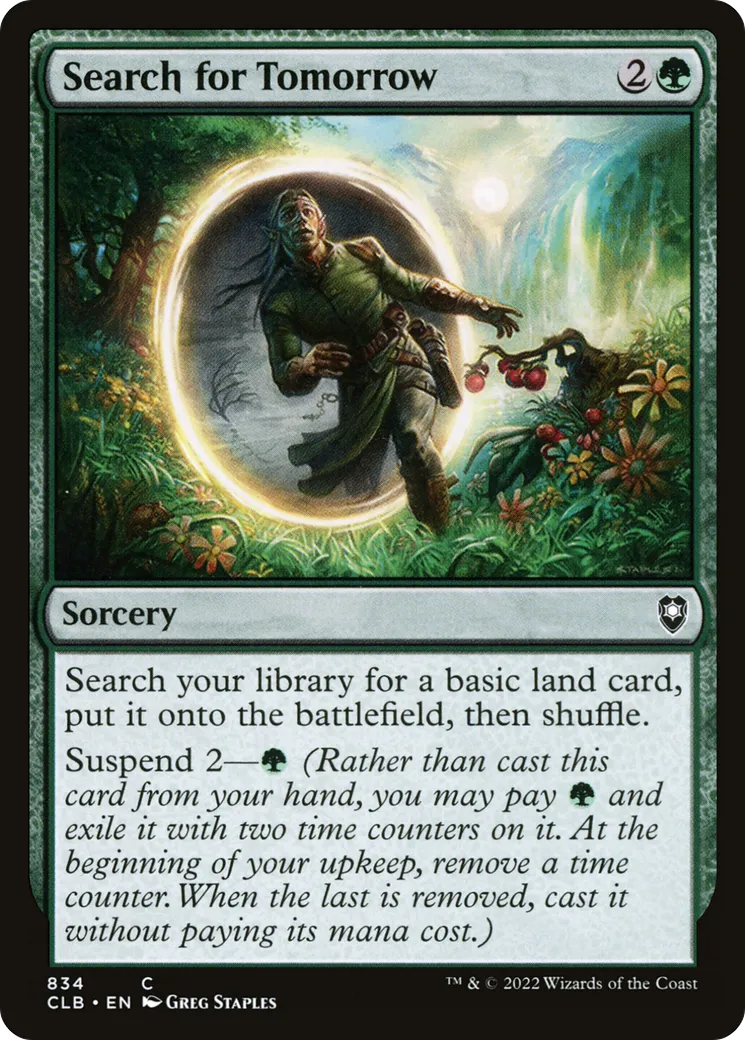 Search for Tomorrow — Commander Legends: Battle for Baldur's Gate — Magic: The Gathering