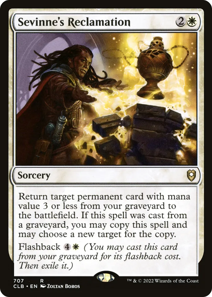 Sevinne's Reclamation — Commander Legends: Battle for Baldur's Gate — Magic: The Gathering