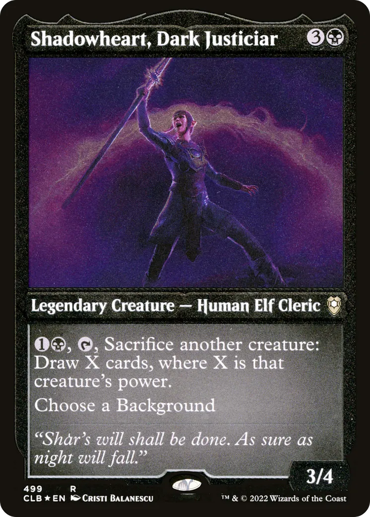 Ombrecœur, Justicière noire — Commander Legends: Battle for Baldur's Gate — Magic: The Gathering