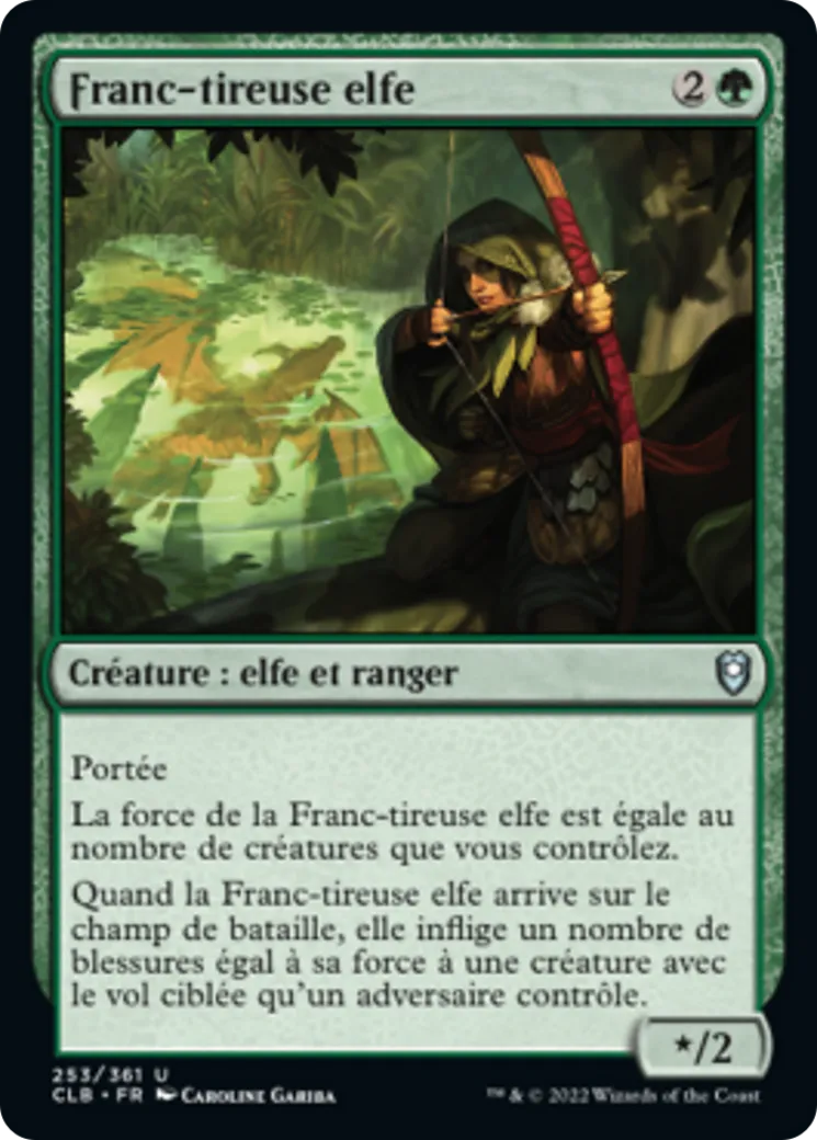 Franc-tireuse elfe — Commander Legends: Battle for Baldur's Gate — Magic: The Gathering
