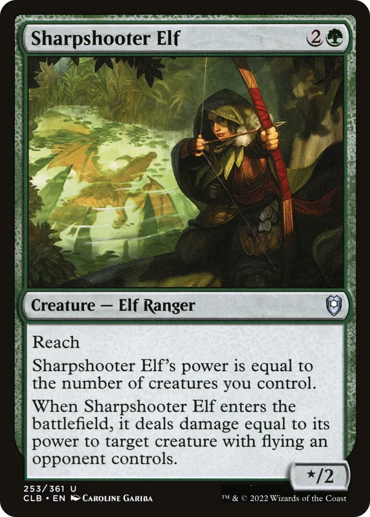 Sharpshooter Elf from Commander Legends: Battle for Baldur's Gate - Magic: The Gathering
