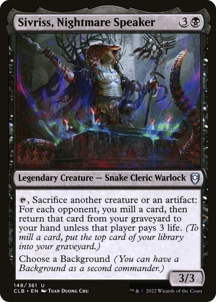 Sivriss, Nightmare Speaker — Commander Legends: Battle for Baldur's Gate — Magic: The Gathering