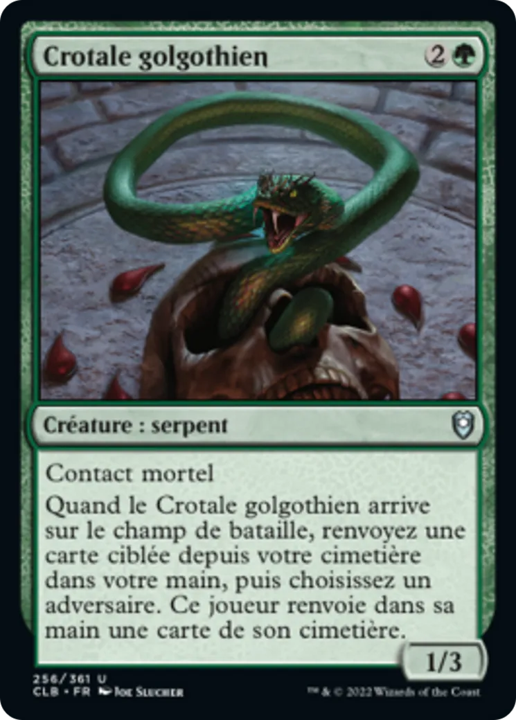 Crotale golgothien — Commander Legends: Battle for Baldur's Gate — Magic: The Gathering