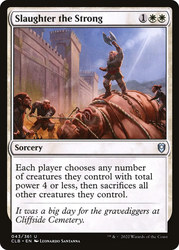 Slaughter the Strong from Commander Legends: Battle for Baldur's Gate - Magic: The Gathering