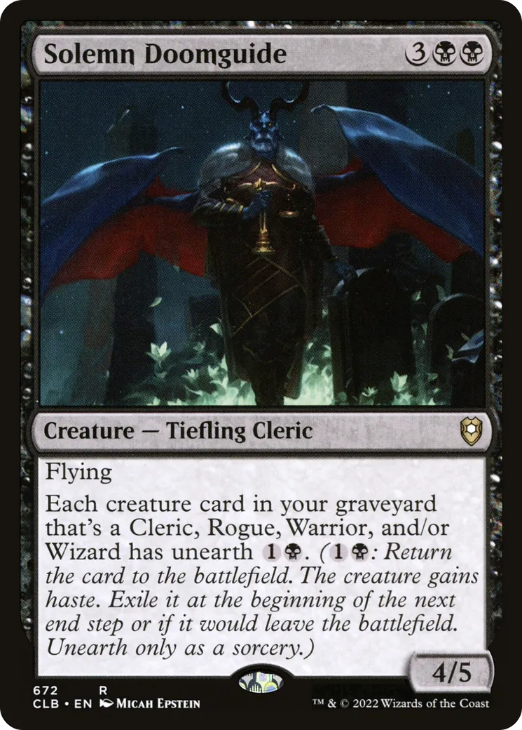 Guide de mort solennel — Commander Legends: Battle for Baldur's Gate — Magic: The Gathering