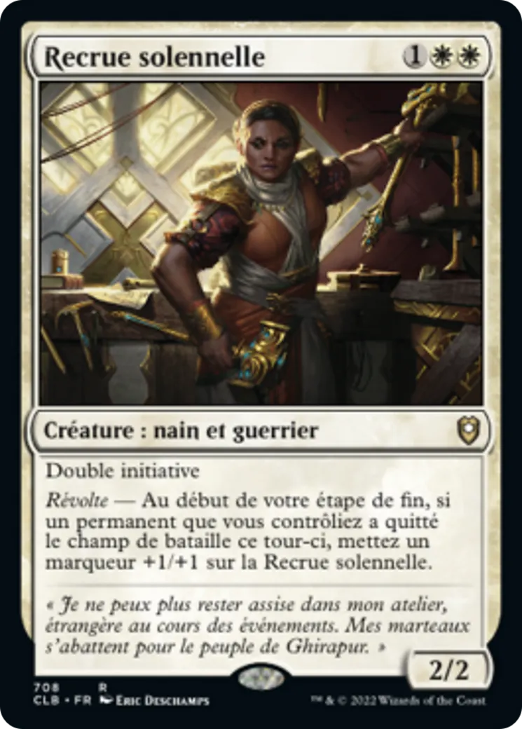 Recrue solennelle — Commander Legends: Battle for Baldur's Gate — Magic: The Gathering