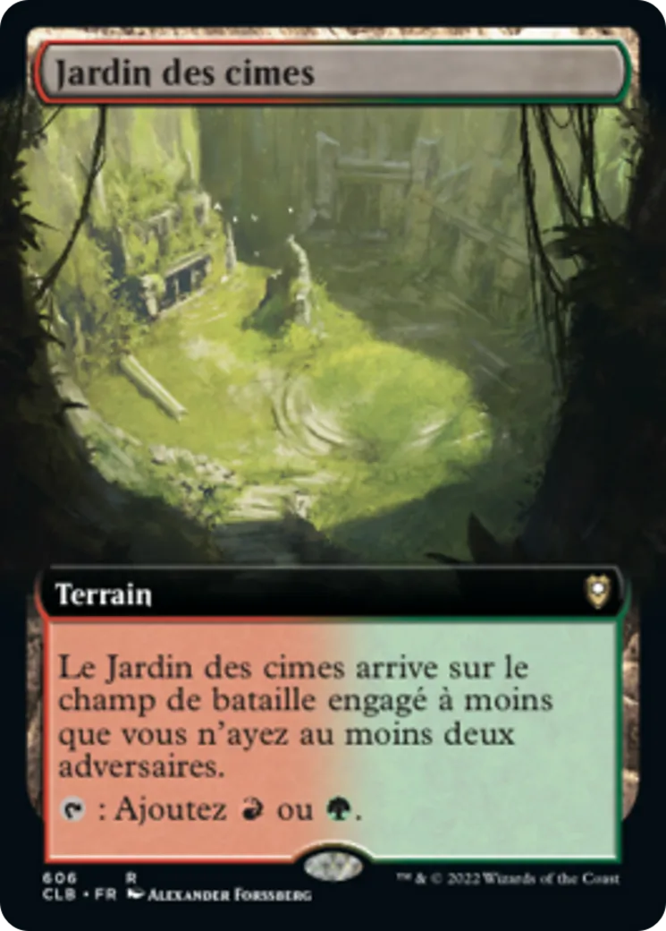 Jardin des cimes — Commander Legends: Battle for Baldur's Gate — Magic: The Gathering