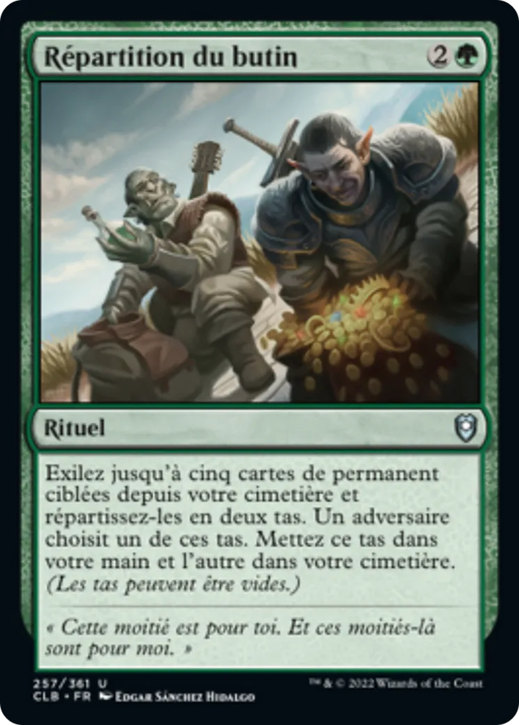 Répartition du butin from Commander Legends: Battle for Baldur's Gate - Magic: The Gathering