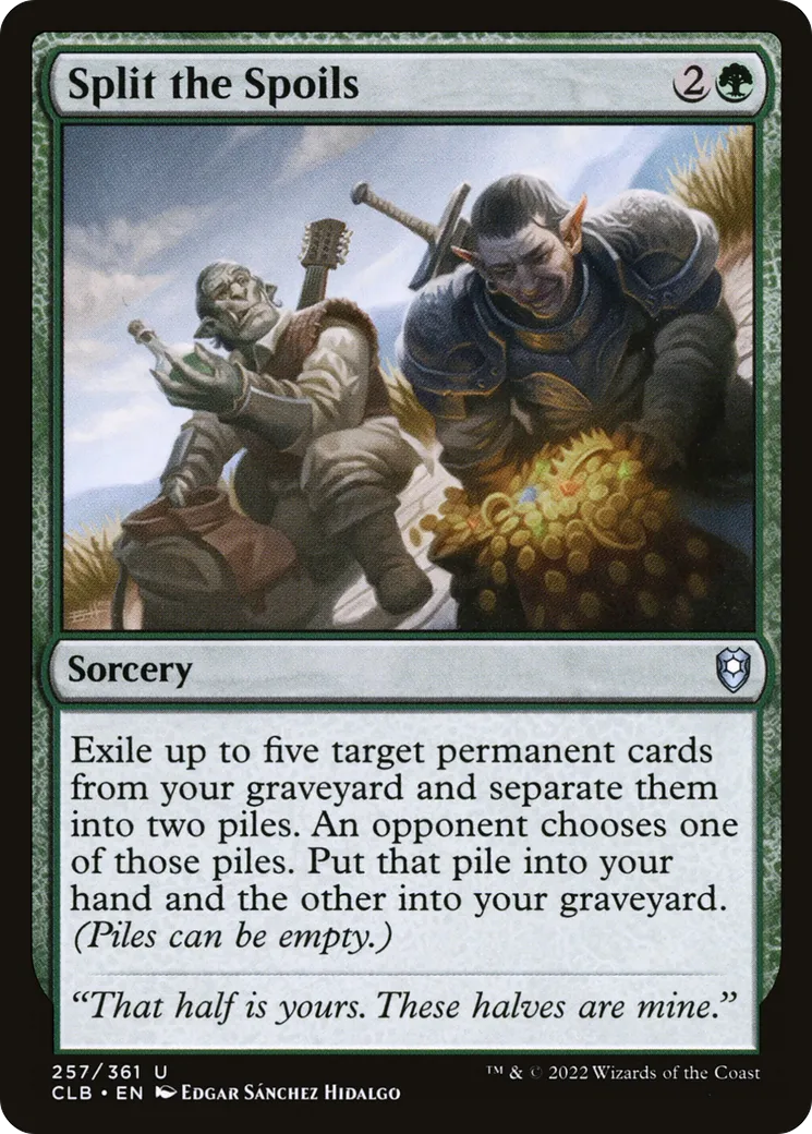 Split the Spoils — Commander Legends: Battle for Baldur's Gate — Magic: The Gathering