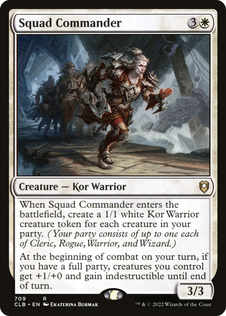 Commandant d'escouade — Commander Legends: Battle for Baldur's Gate — Magic: The Gathering