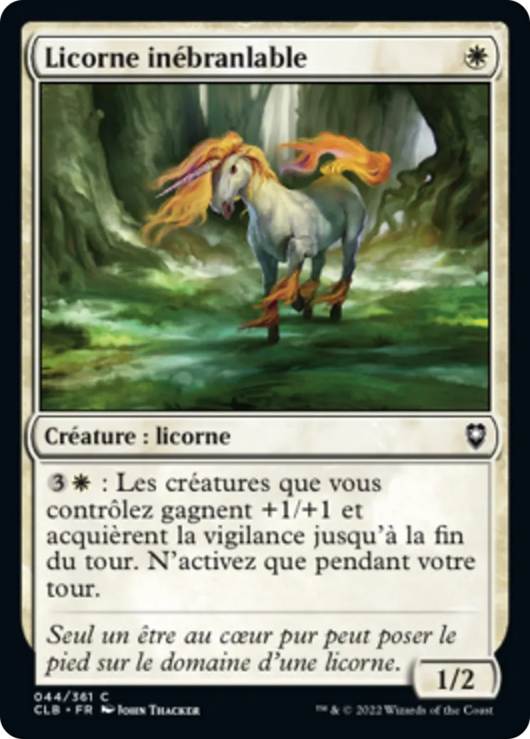 Licorne inébranlable — Commander Legends: Battle for Baldur's Gate — Magic: The Gathering