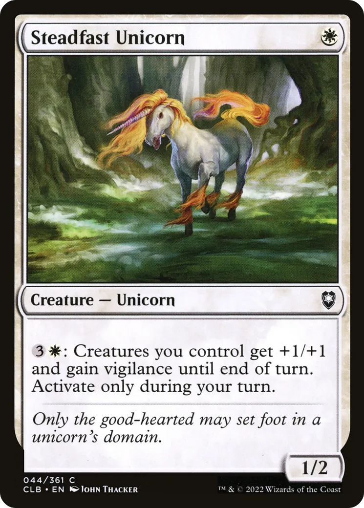 Licorne inébranlable — Commander Legends: Battle for Baldur's Gate — Magic: The Gathering