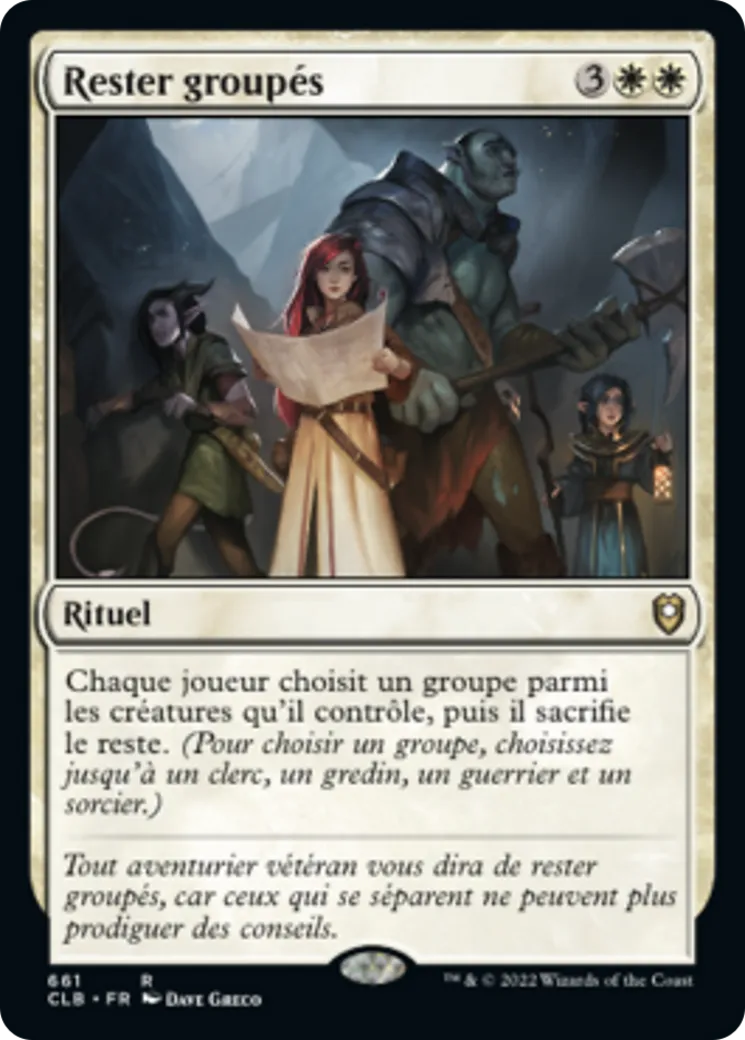Rester groupés — Commander Legends: Battle for Baldur's Gate — Magic: The Gathering