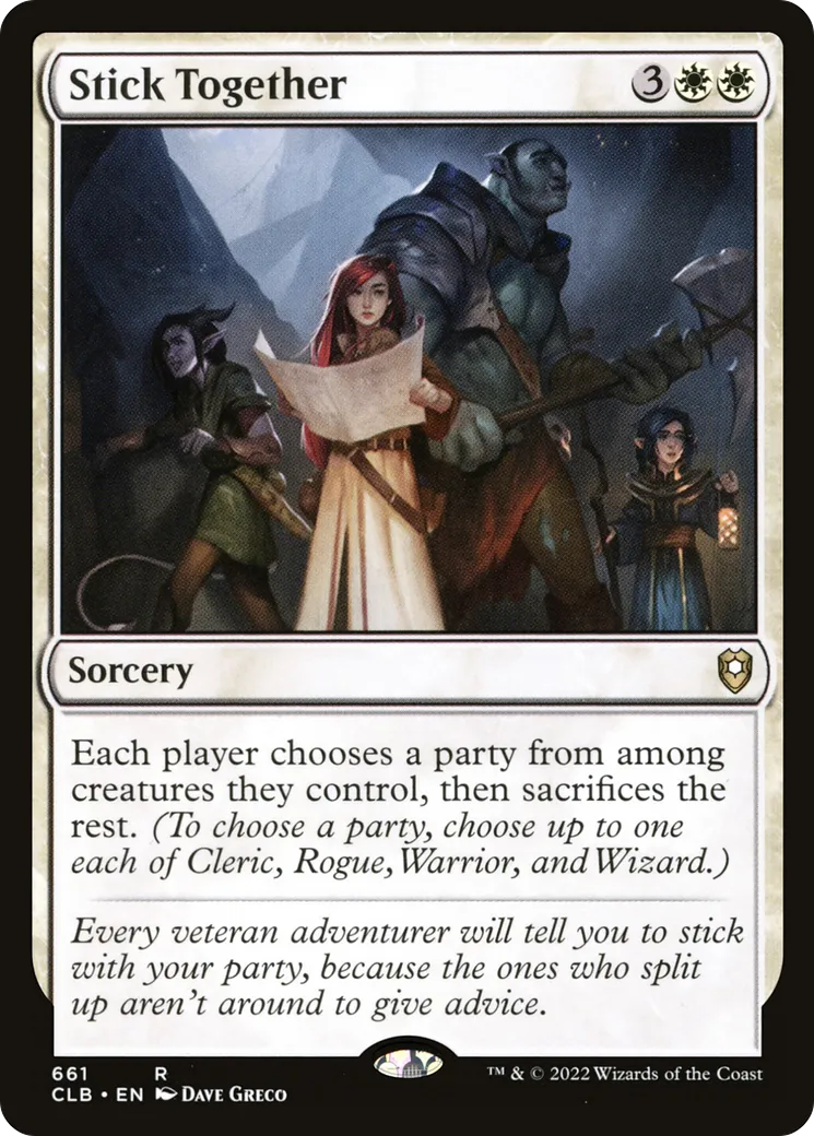 Rester groupés — Commander Legends: Battle for Baldur's Gate — Magic: The Gathering