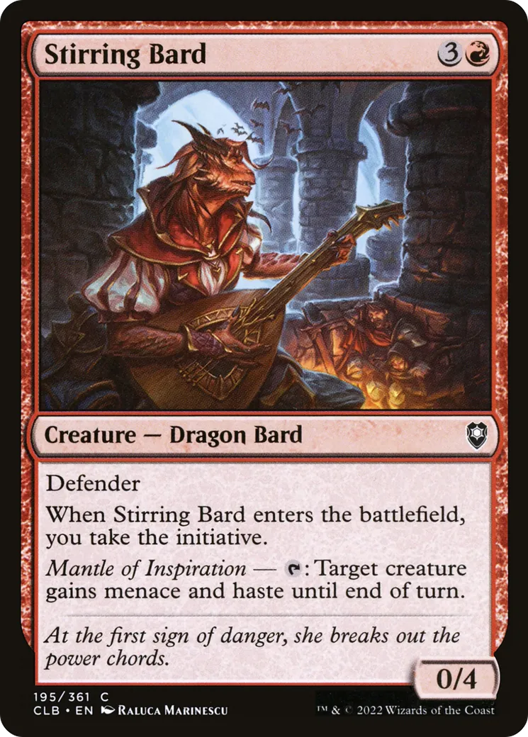 Stirring Bard from Commander Legends: Battle for Baldur's Gate - Magic: The Gathering