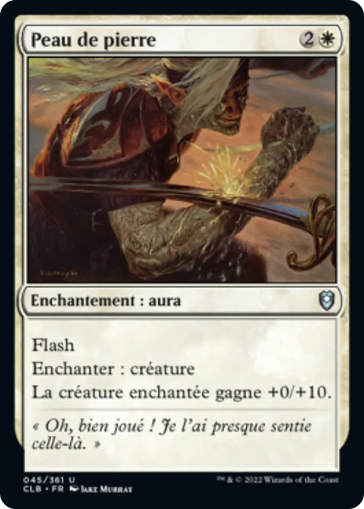 Peau de pierre — Commander Legends: Battle for Baldur's Gate — Magic: The Gathering