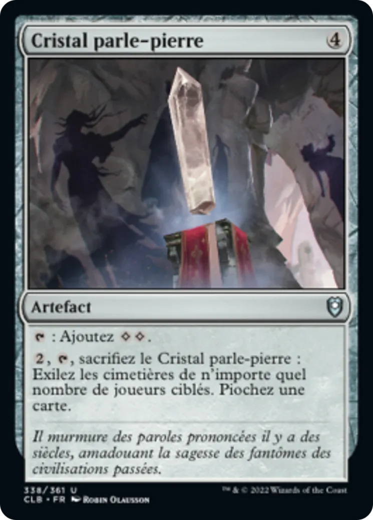 Cristal parle-pierre — Commander Legends: Battle for Baldur's Gate — Magic: The Gathering