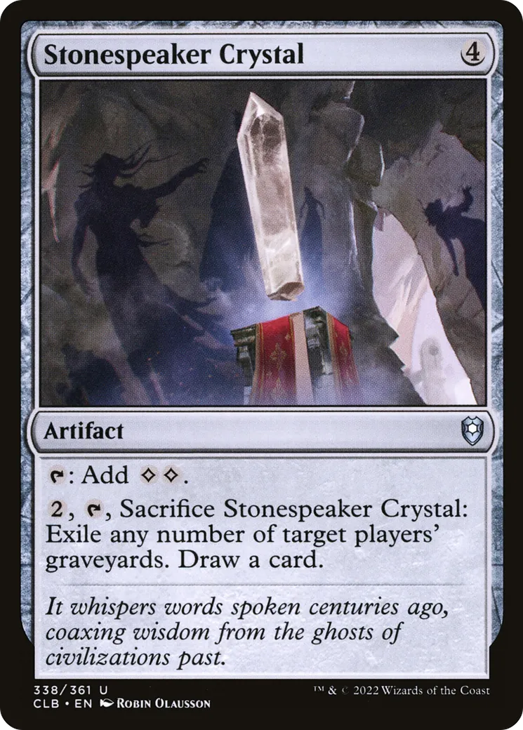 Stonespeaker Crystal — Commander Legends: Battle for Baldur's Gate — Magic: The Gathering