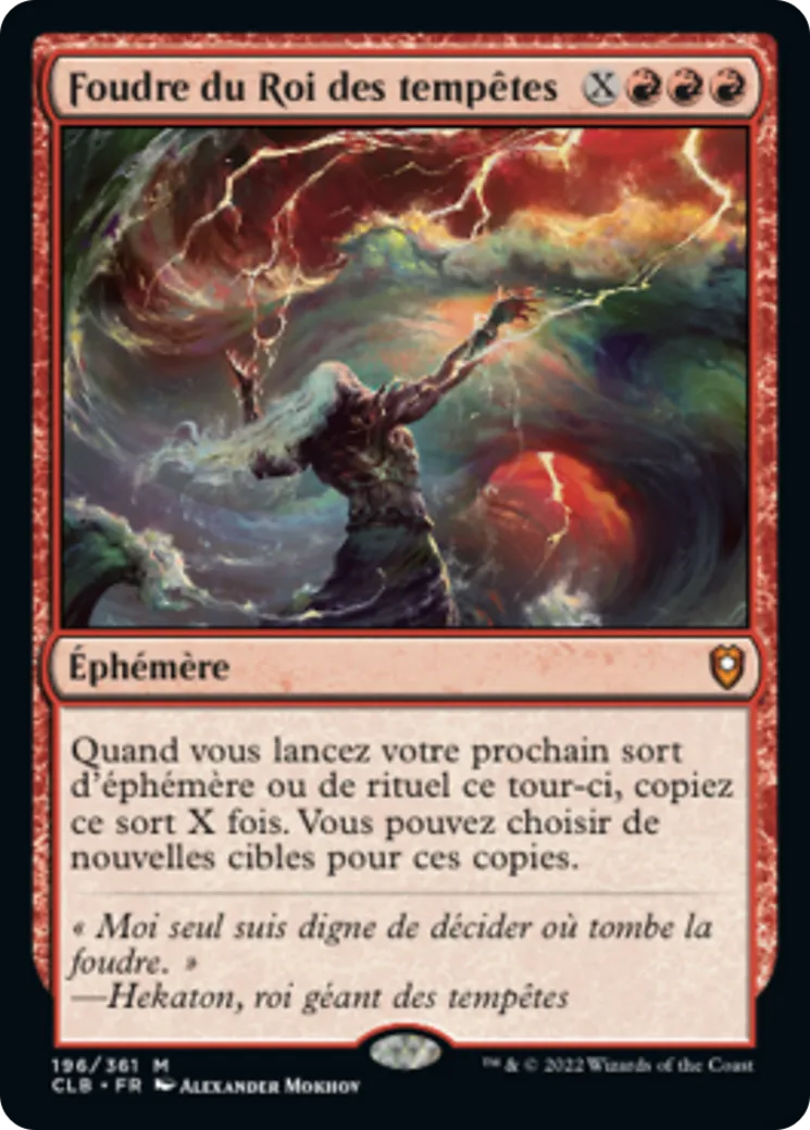 Foudre du Roi des tempêtes — Commander Legends: Battle for Baldur's Gate — Magic: The Gathering