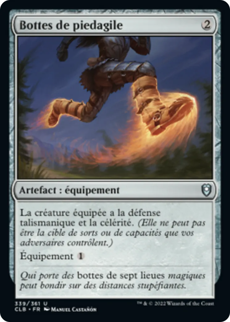 Bottes de piedagile — Commander Legends: Battle for Baldur's Gate — Magic: The Gathering
