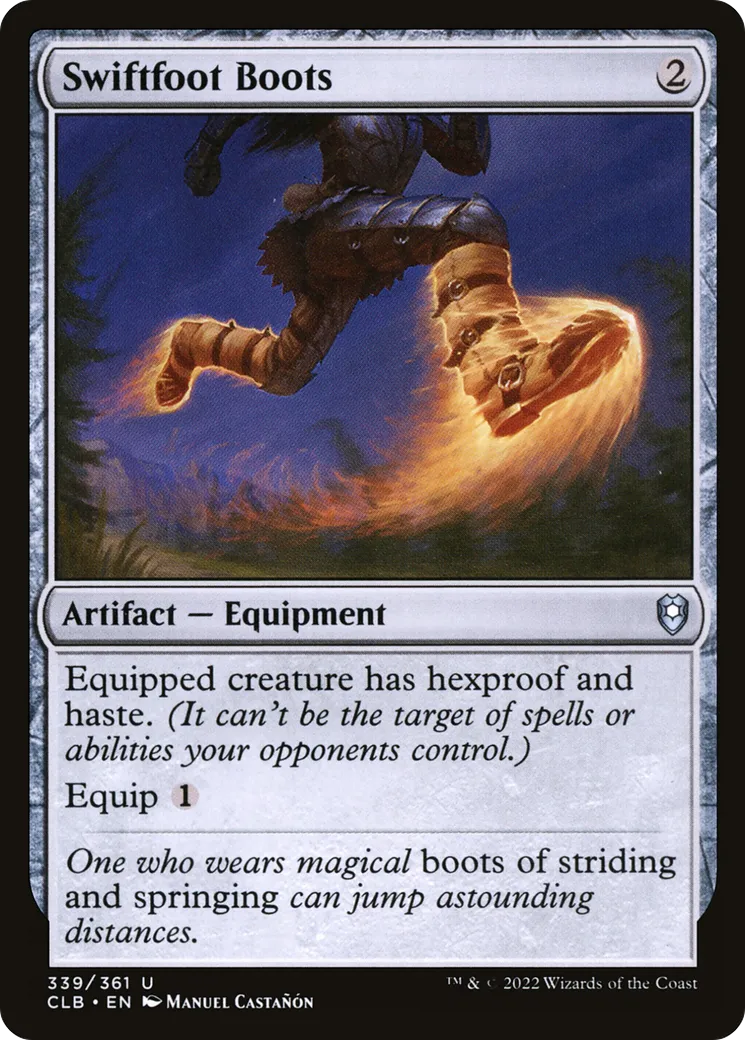 Swiftfoot Boots — Commander Legends: Battle for Baldur's Gate — Magic: The Gathering