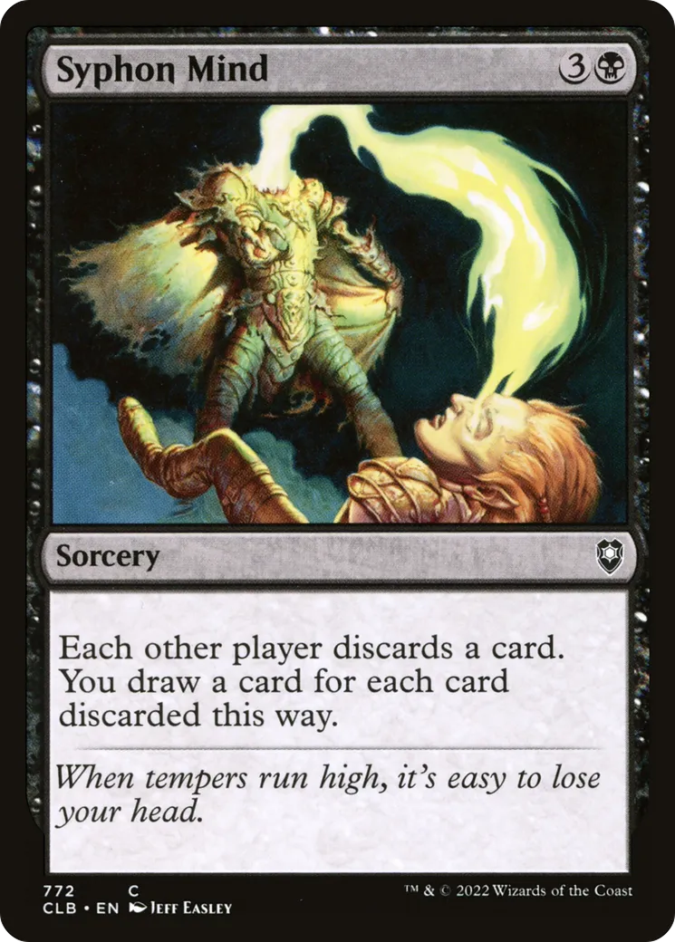 Syphon Mind from Commander Legends: Battle for Baldur's Gate - Magic: The Gathering