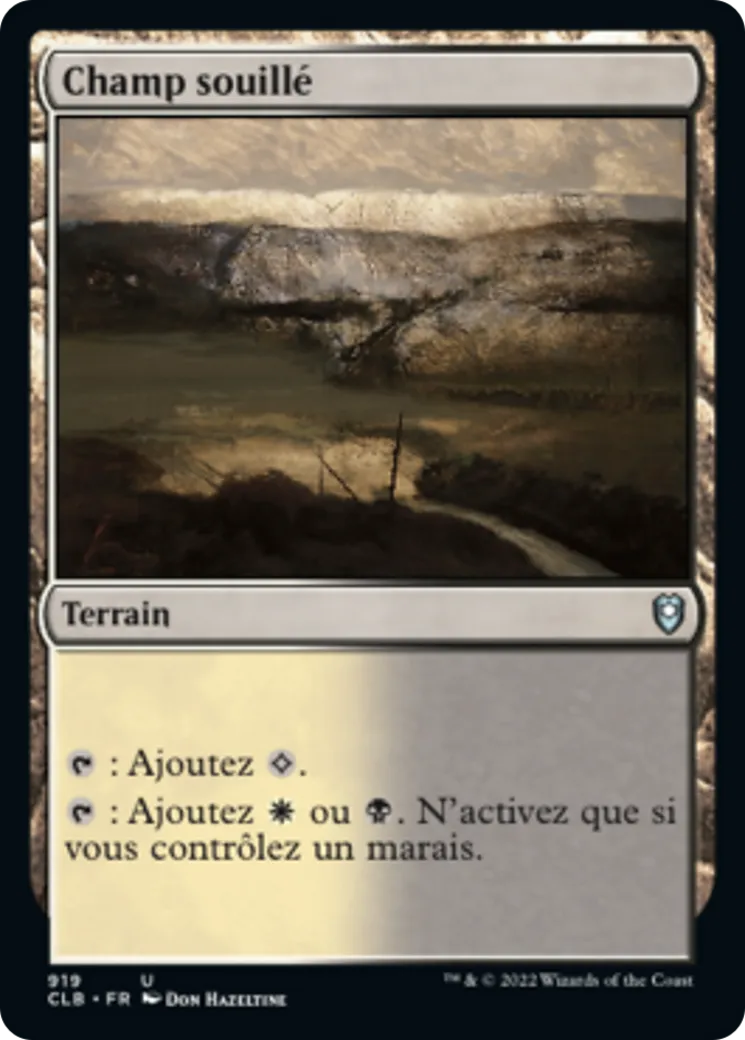 Champ souillé — Commander Legends: Battle for Baldur's Gate — Magic: The Gathering