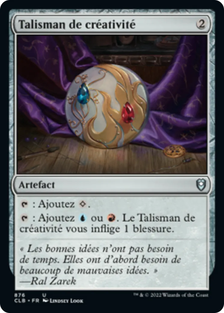 Talisman de créativité — Commander Legends: Battle for Baldur's Gate — Magic: The Gathering