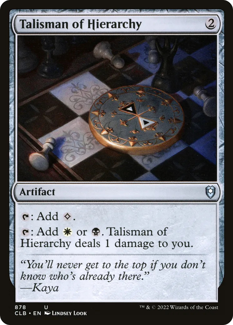 Talisman of Hierarchy — Commander Legends: Battle for Baldur's Gate — Magic: The Gathering