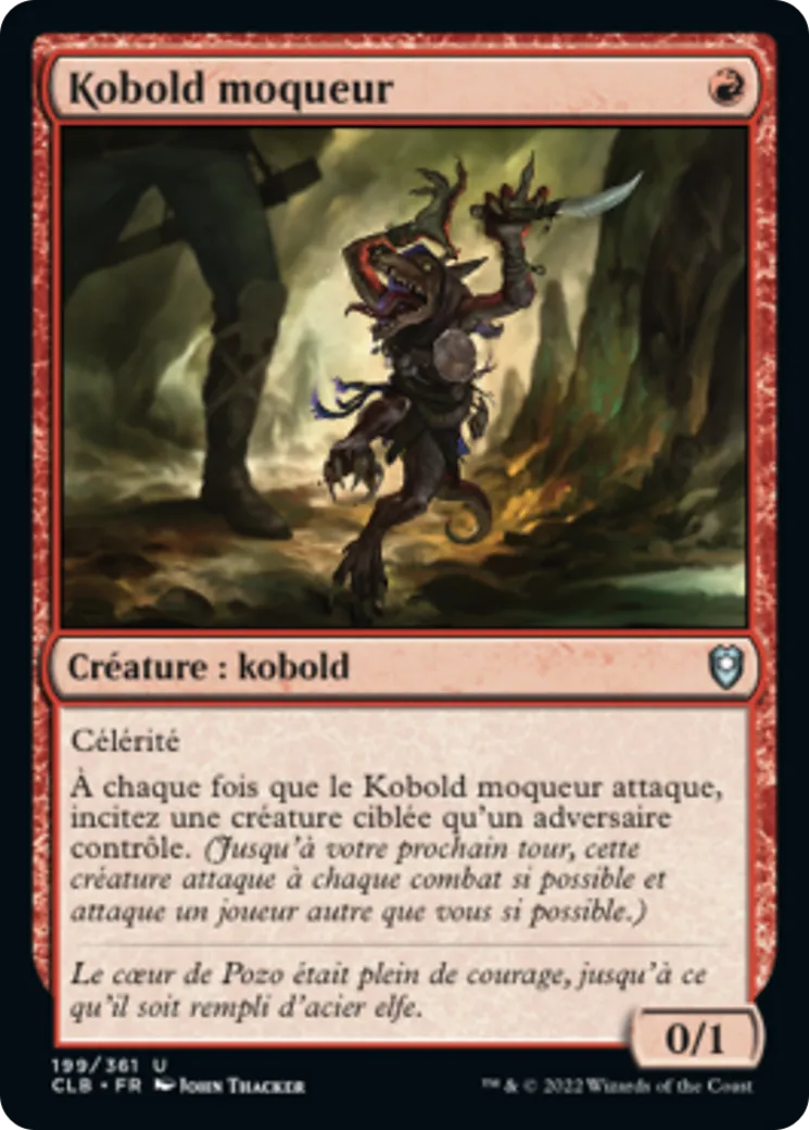 Kobold moqueur — Commander Legends: Battle for Baldur's Gate — Magic: The Gathering