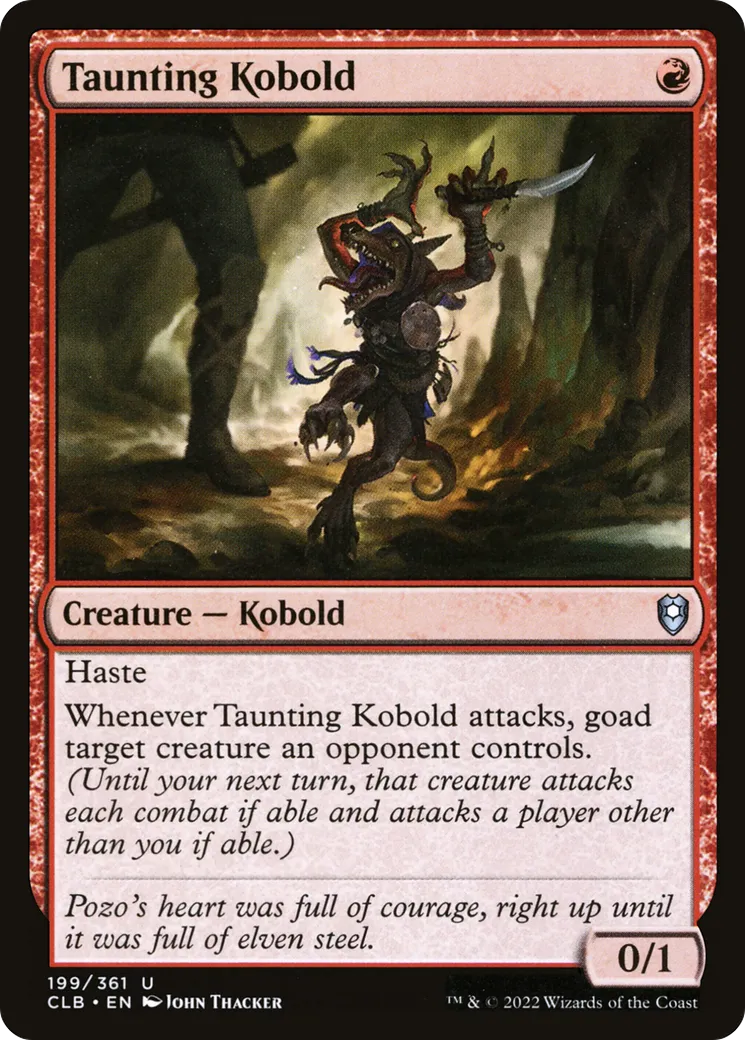 Kobold moqueur — Commander Legends: Battle for Baldur's Gate — Magic: The Gathering