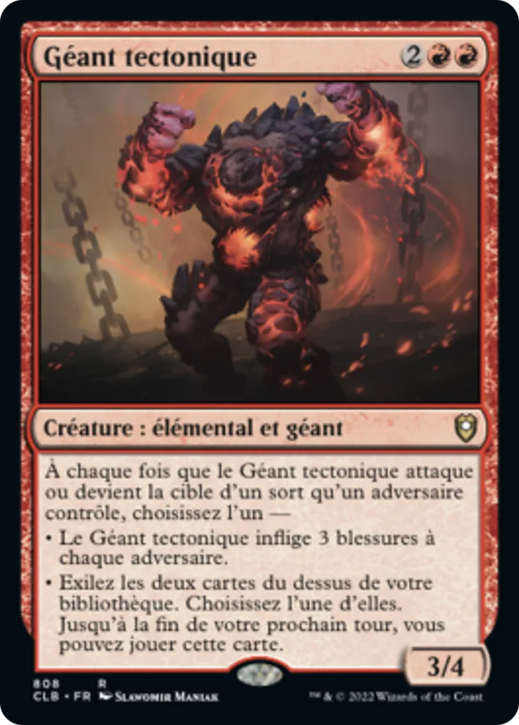 Géant tectonique — Commander Legends: Battle for Baldur's Gate — Magic: The Gathering