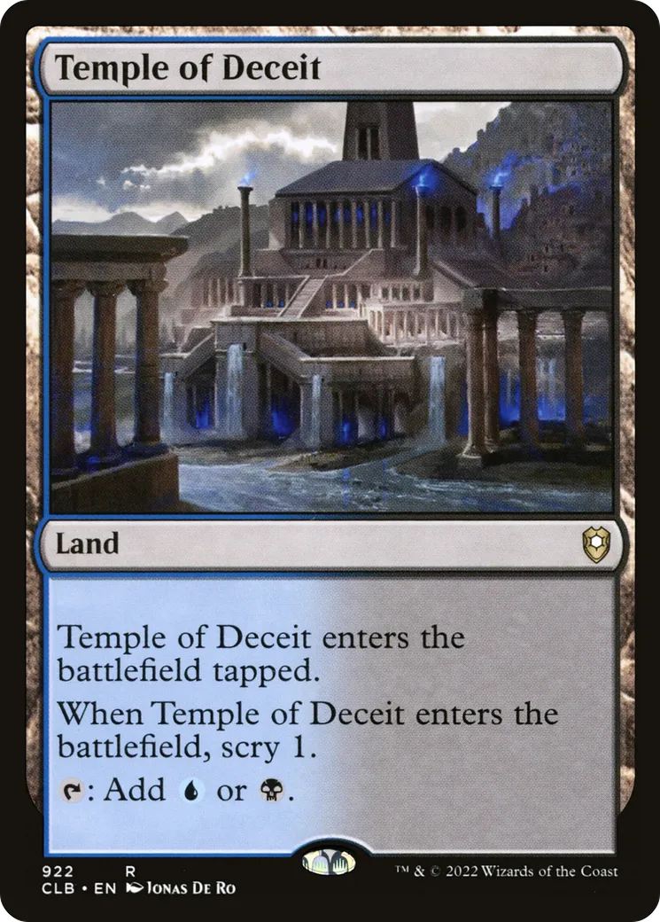 Temple of Deceit — Commander Legends: Battle for Baldur's Gate — Magic: The Gathering