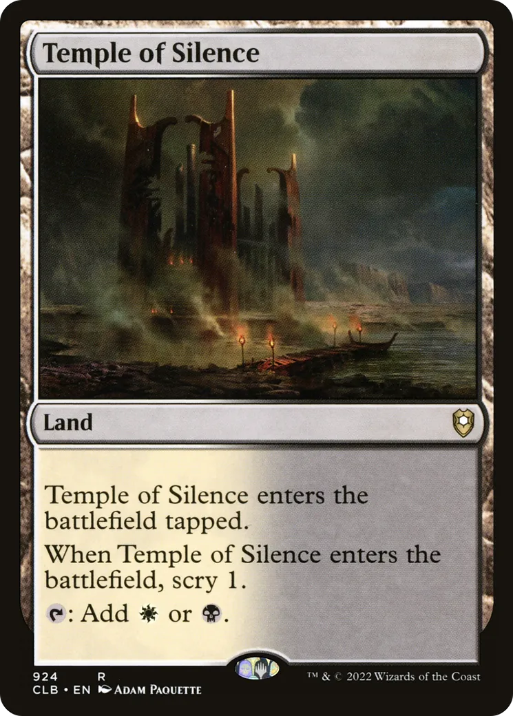 Temple of Silence — Commander Legends: Battle for Baldur's Gate — Magic: The Gathering