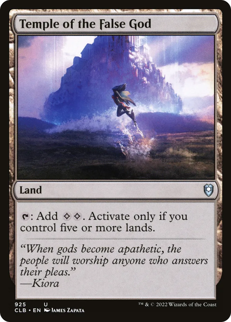Temple of the False God — Commander Legends: Battle for Baldur's Gate — Magic: The Gathering