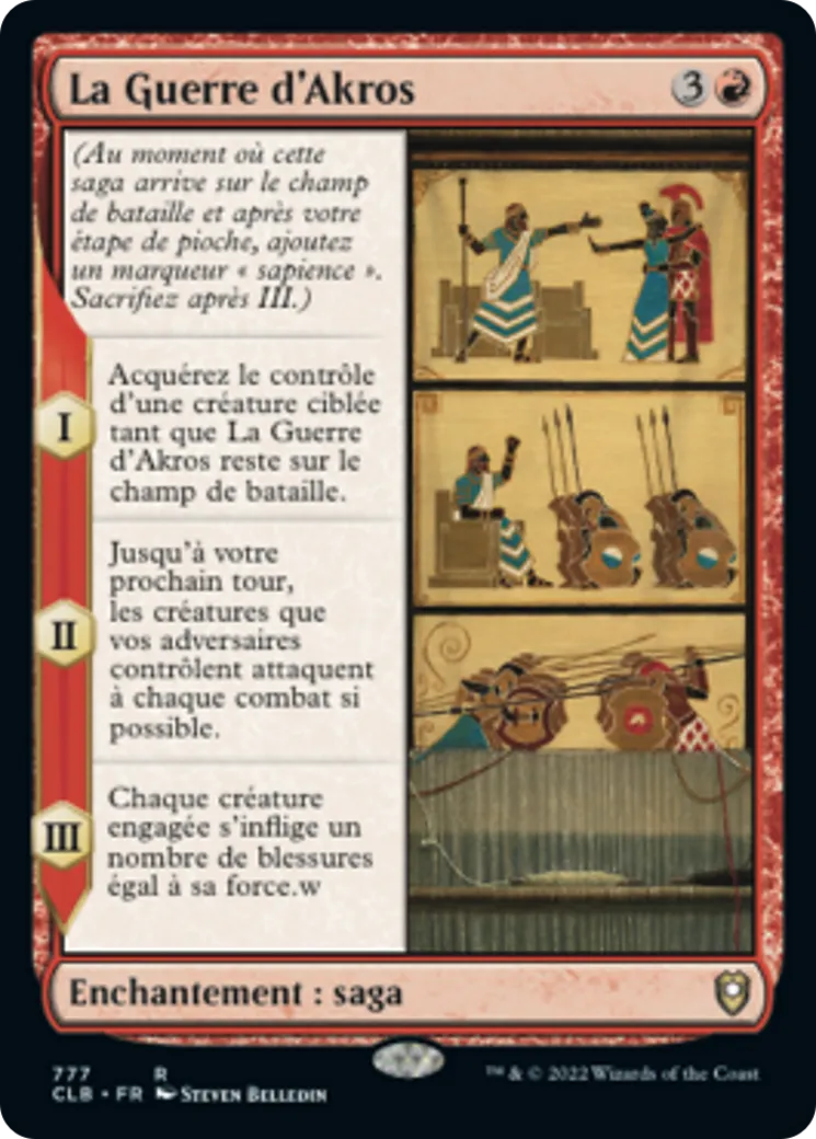 La Guerre d'Akros — Commander Legends: Battle for Baldur's Gate — Magic: The Gathering