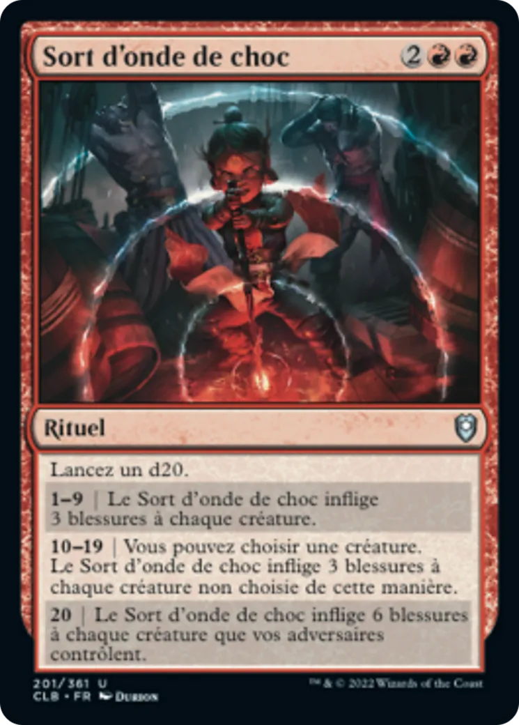 Sort d'onde de choc — Commander Legends: Battle for Baldur's Gate — Magic: The Gathering