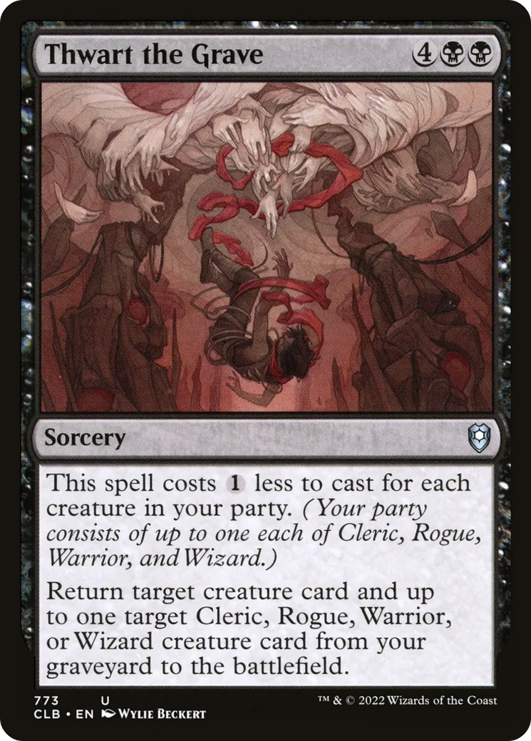 Thwart the Grave — Commander Legends: Battle for Baldur's Gate — Magic: The Gathering