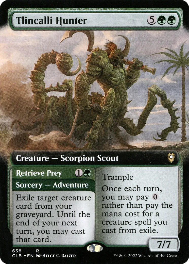Tlincalli Hunter // Retrieve Prey — Commander Legends: Battle for Baldur's Gate — Magic: The Gathering