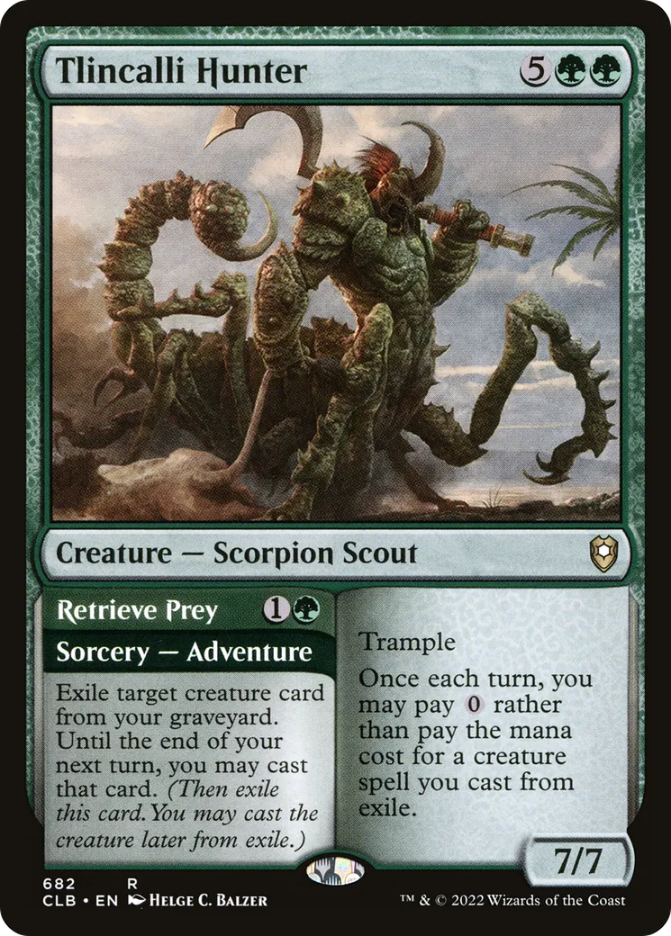 Tlincalli Hunter // Récupérer sa proie — Commander Legends: Battle for Baldur's Gate — Magic: The Gathering