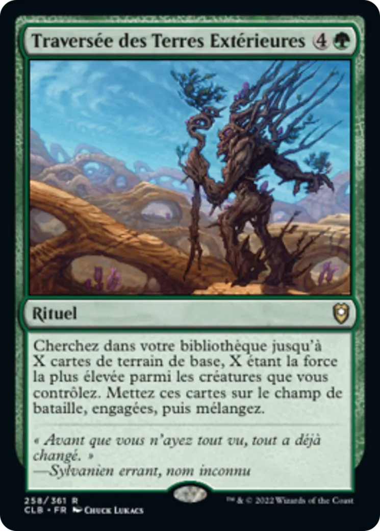 Traversée des Terres Extérieures — Commander Legends: Battle for Baldur's Gate — Magic: The Gathering