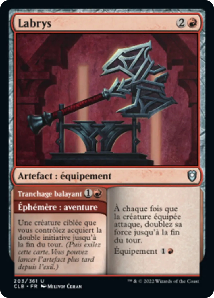 Labrys // Tranchage balayant — Commander Legends: Battle for Baldur's Gate — Magic: The Gathering