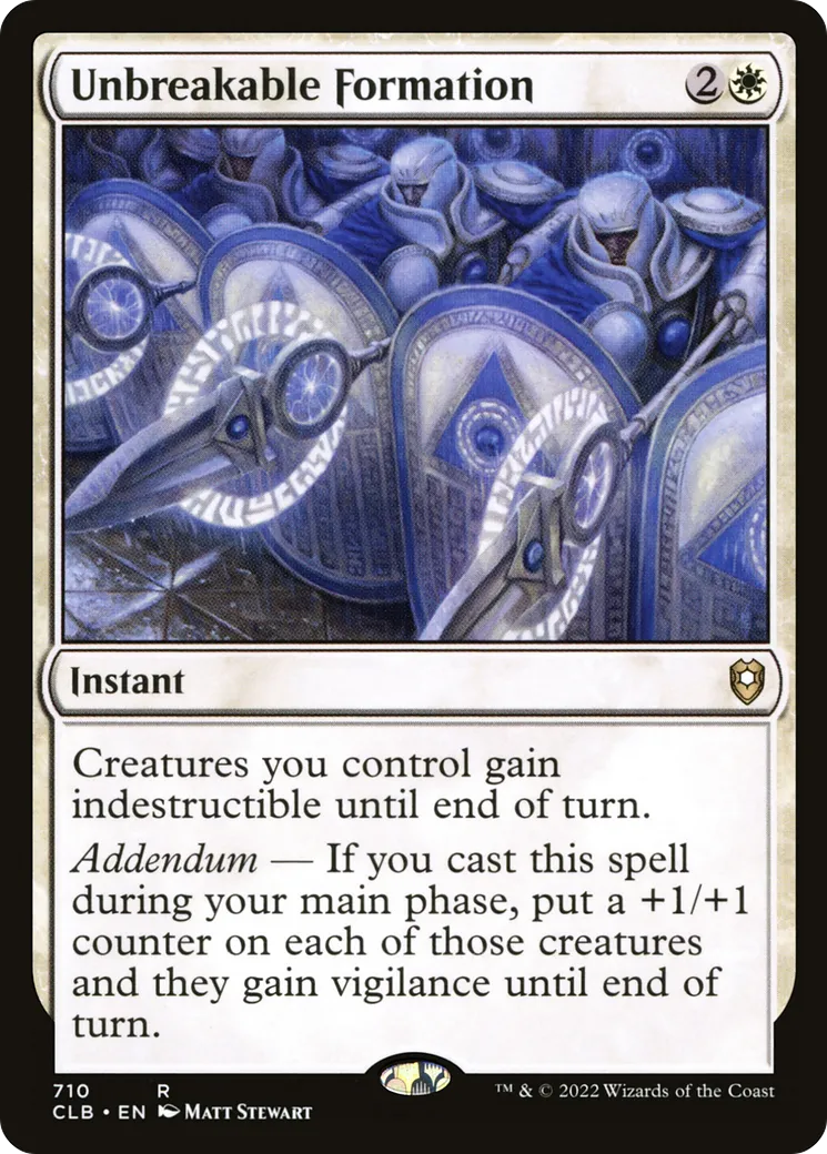 Unbreakable Formation — Commander Legends: Battle for Baldur's Gate — Magic: The Gathering