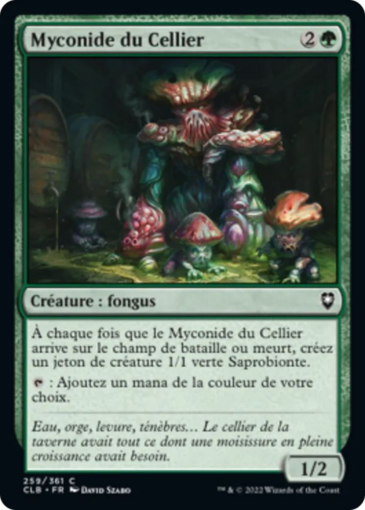 Myconide du Cellier — Commander Legends: Battle for Baldur's Gate — Magic: The Gathering