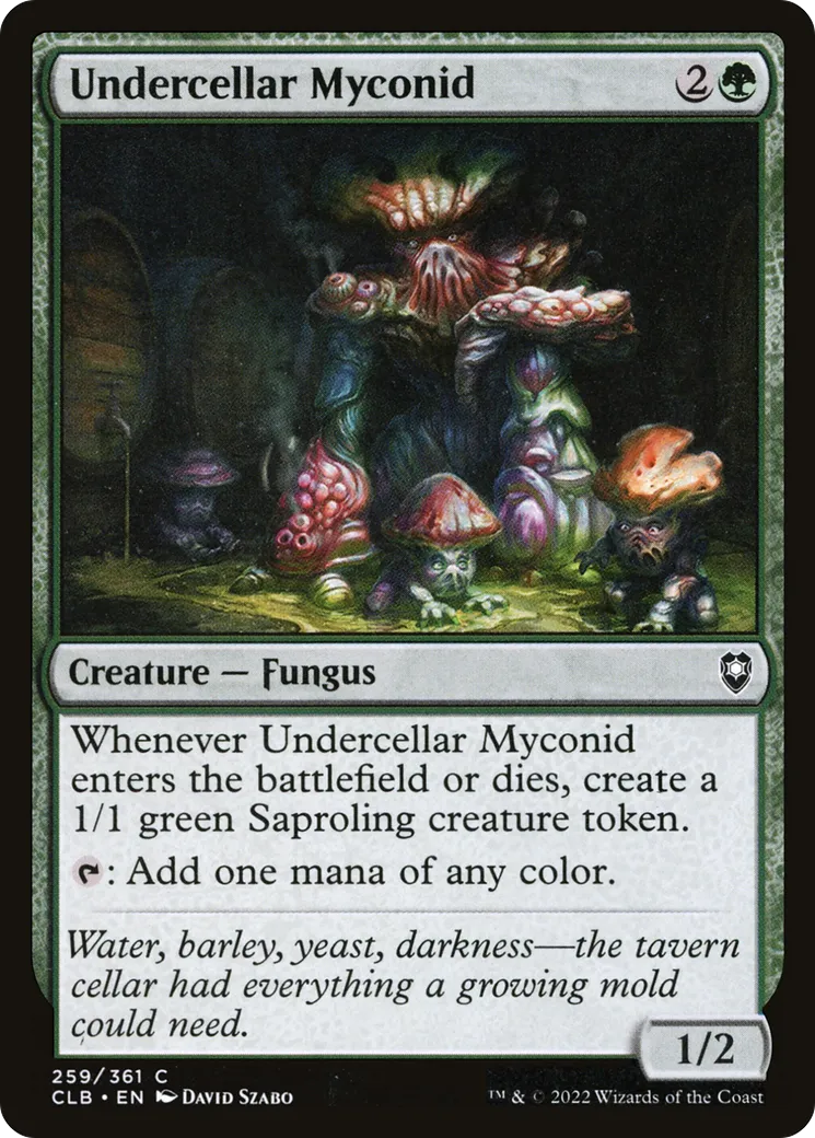 Undercellar Myconid from Commander Legends: Battle for Baldur's Gate - Magic: The Gathering